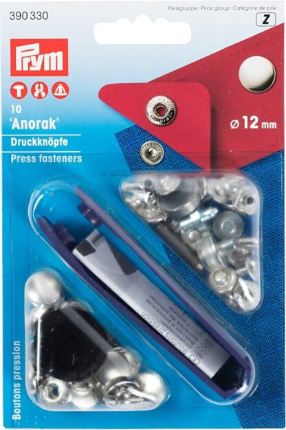 Anorak 12mm silber.j