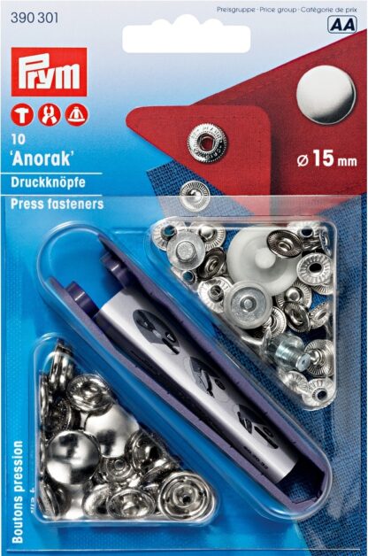 Anorak 15mm silber.j