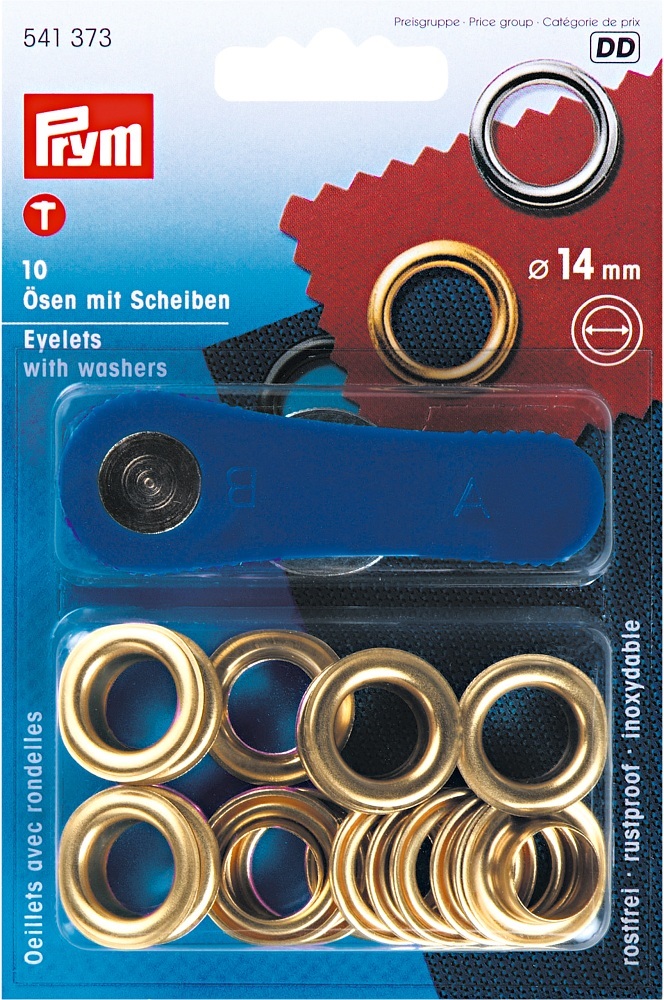 <div class='designation1'>Oesen mit Scheiben, mit Werkzeug</div><div class='designation2'>14 mm, 10 Stück</div>
