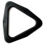Triangel 25mm schwar