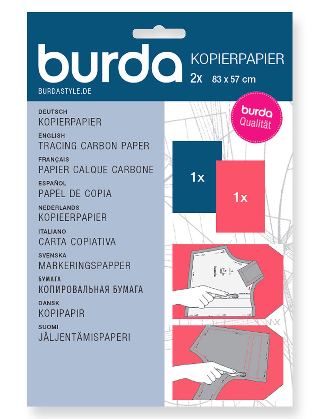 <div class='designation1'>Kopierpapier rot/blau (je 1 Bogen)</div><div class='designation2'></div>