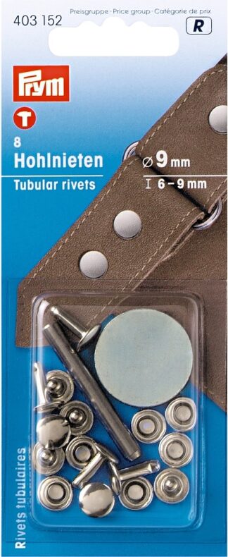 Hohlnieten 13mm silb