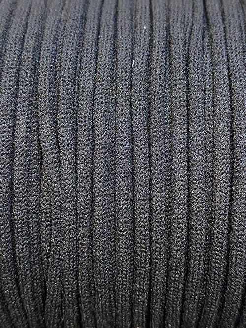 Gummikordel, schwarz