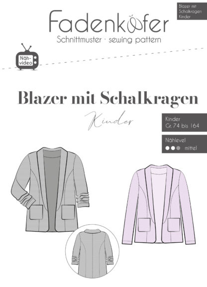 Blazer-mit-Schalkrag