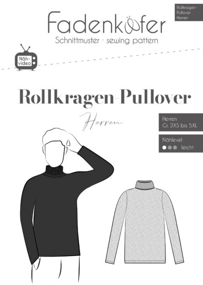 Rollkragen-Pullover
