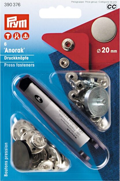 Anorak 12mm silber.j