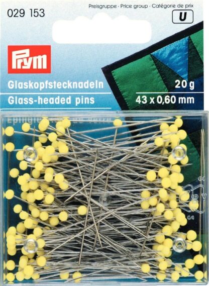 N-Glaskopfstecknadel