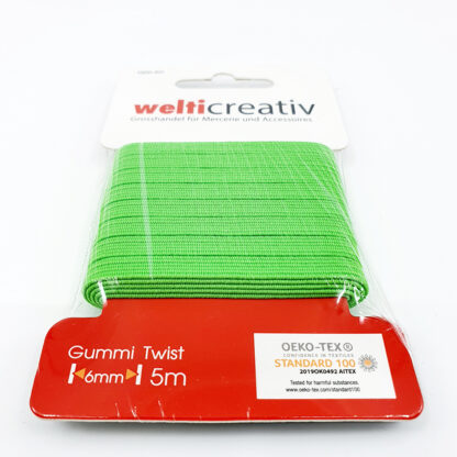 Gummi Twist 6mm neon