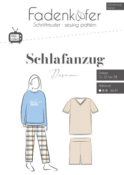Schlafanzug-Damen-Ti