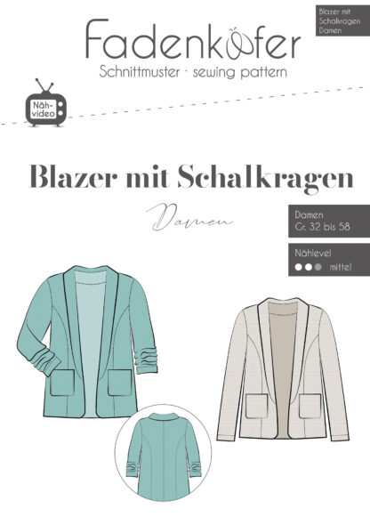 Blazer-mit-Schalkrag