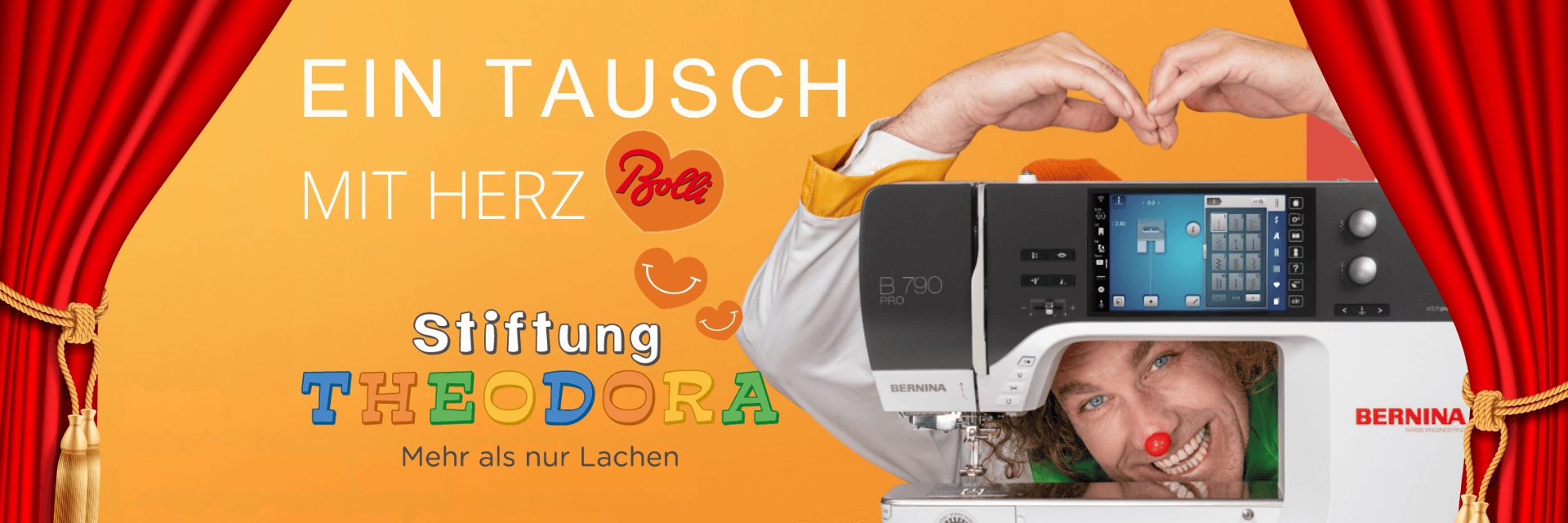 BERNINA Herbstaktion - Jetzt bei Bolli vom Eintauschvorteil profitieren und gleichzeitig Kinderlachen schenken