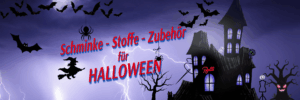 Schminke - Stoffe - Zubehör für Halloween - Auf zum Bolli