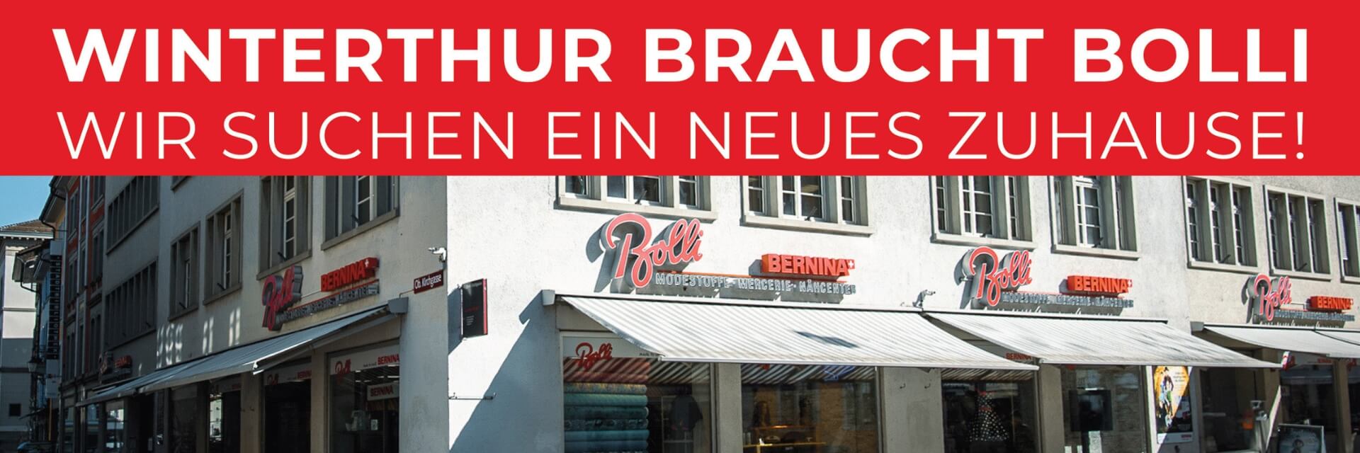 Wir suchen ein neues Zuhause - Winterthur braucht Bolli