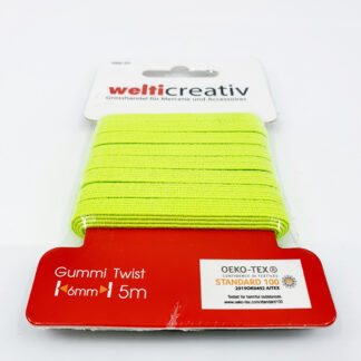 Gummi Twist 6mm neon